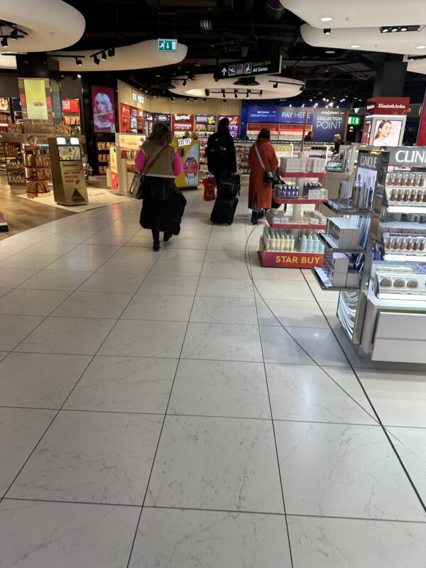 people walking in a store