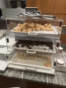 a tray of food on a counter