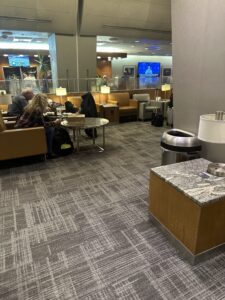 people sitting in a lounge area