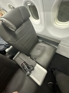 a camera in a seat
