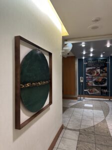 a framed picture on a wall