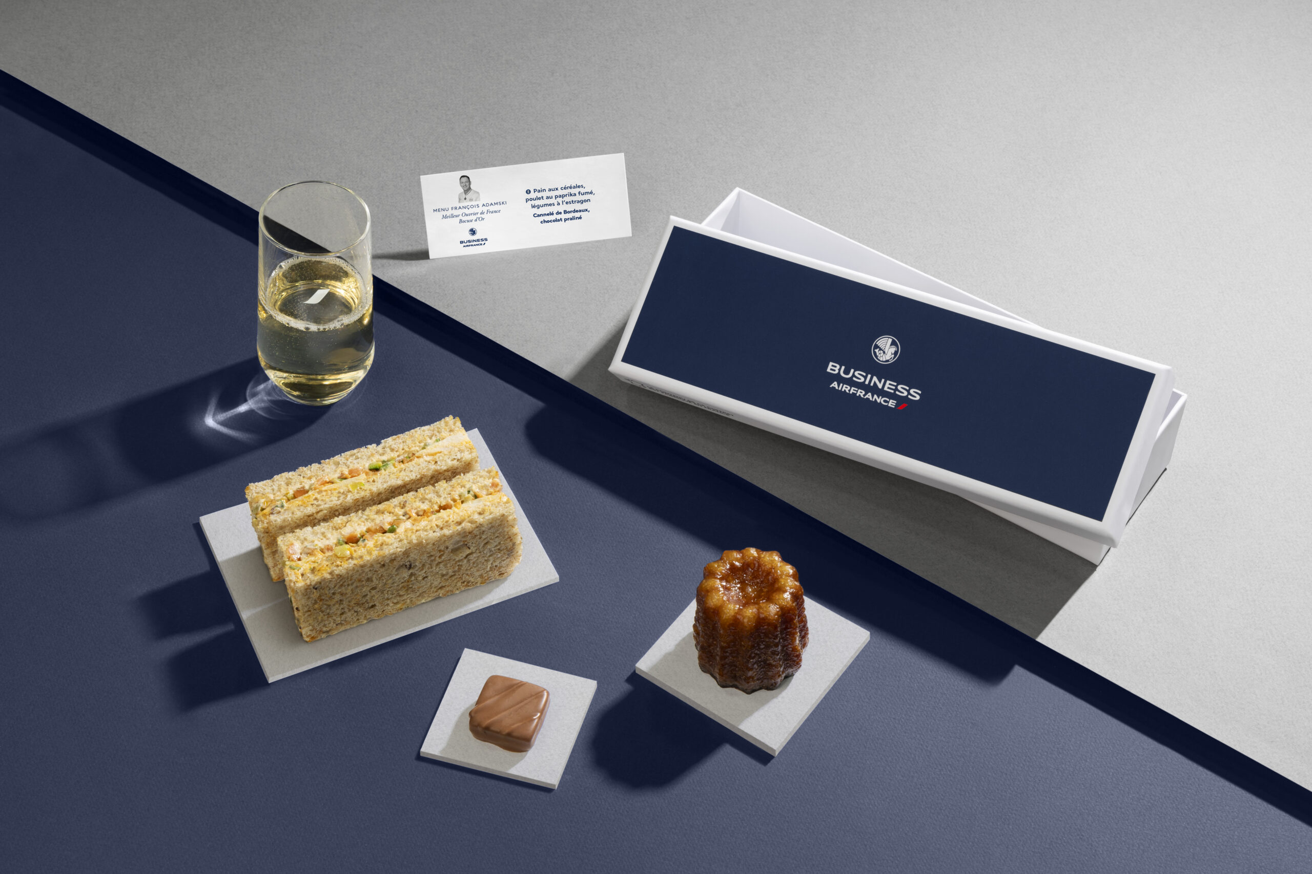 Air France propose des box repas sur les Short Haul Business… avec beaucoup de sandwichs