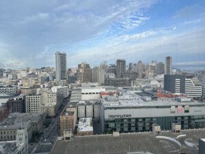 a city with many buildings