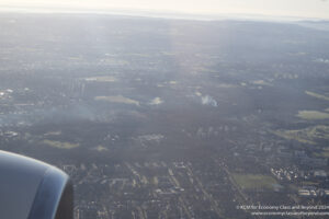 an aerial view of a city