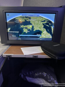 a screen on a table