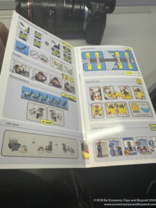 an airplane instruction book