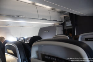 a plane with seats and a window