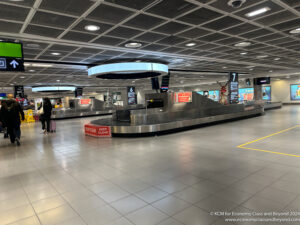 a luggage carousel in a airport