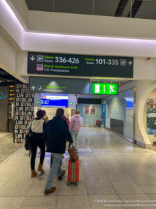 people walking in a airport