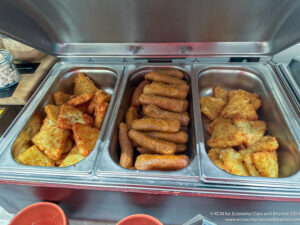 a tray of food in a container