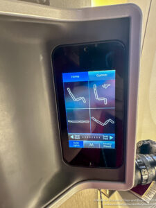 a screen with a blue and white screen