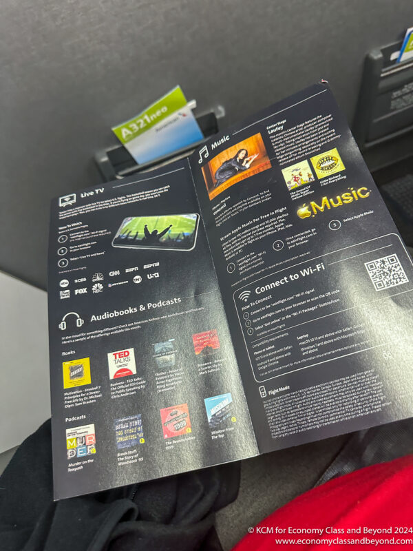 a black brochure with icons on it