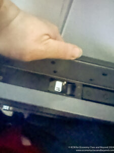 a finger on a device