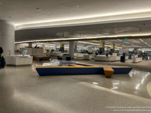 an empty airport terminal