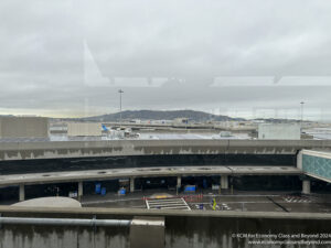a view of a parking lot from a roof