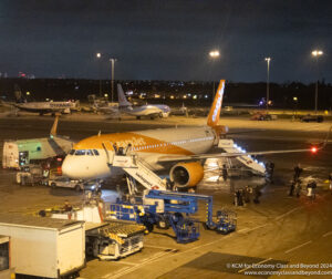 an airplane at an airport