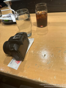 a camera on a table