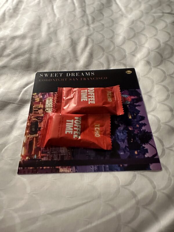 a small packets of coffee on a book