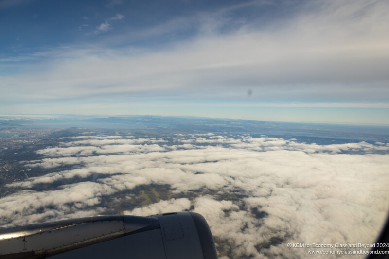 a view of clouds from an airplane