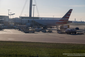 an airplane at an airport
