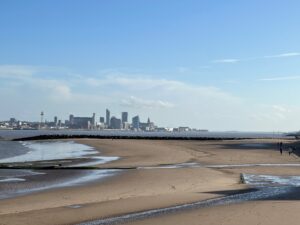 Looking at Liverpool from New Brighton