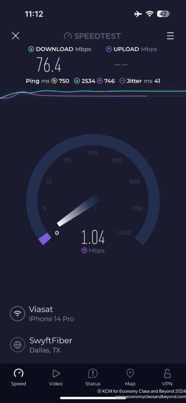 a speedometer with a white and blue line