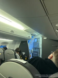 a person sitting in an airplane