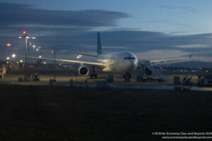 an airplane on the runway