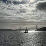 A sailboat in the water with the Golden Gate bridge in the background - Image, Economy Class and Beyond