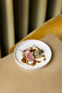 Roast lamb cutlet with sauce vierge - Image, Mike Pickles/Cathay Pacific