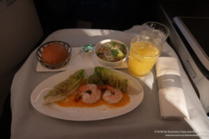 a plate of food on a table