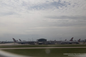 airplanes at an airport