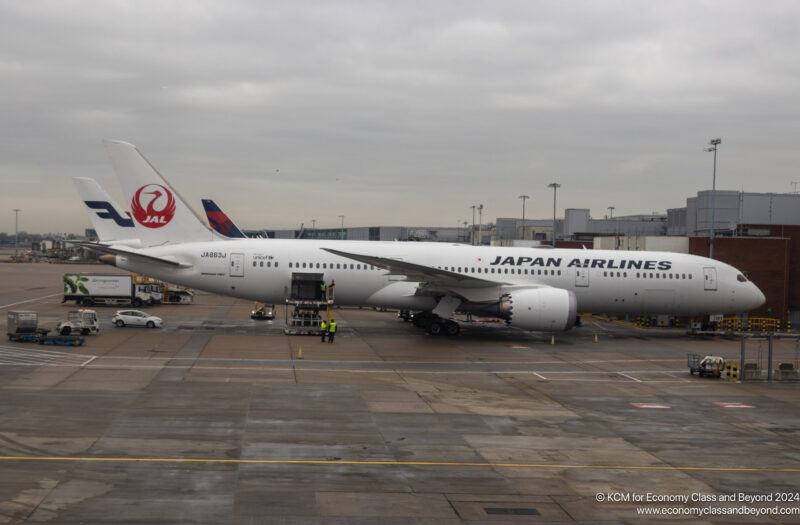 Japan Airlines Boeing 787-9 at London Heathrow Terminal 3 - Image, Economy Class and Beyond
