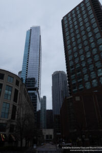 a group of tall buildings