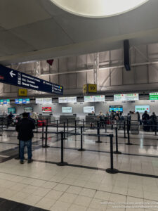 people standing in a terminal