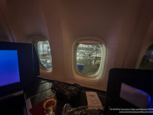 a window on an airplane