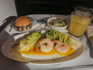 a plate of food on a table