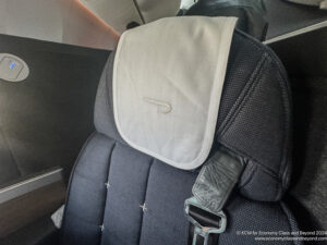 a seat belt on a seat