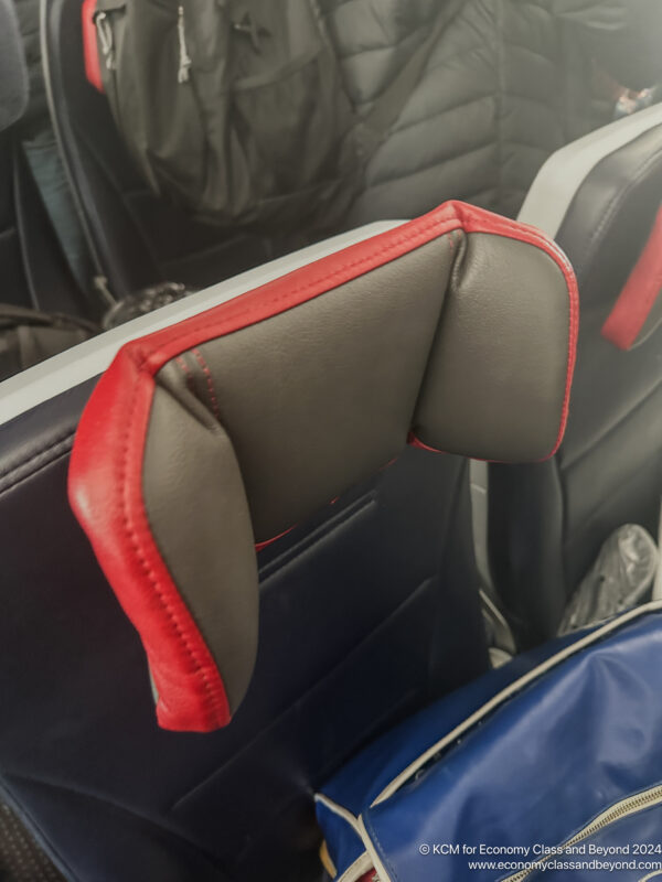 a seat with a headrest on it
