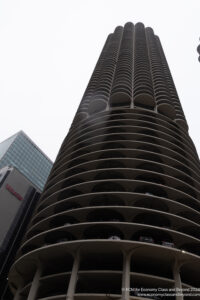 a tall building with balconies