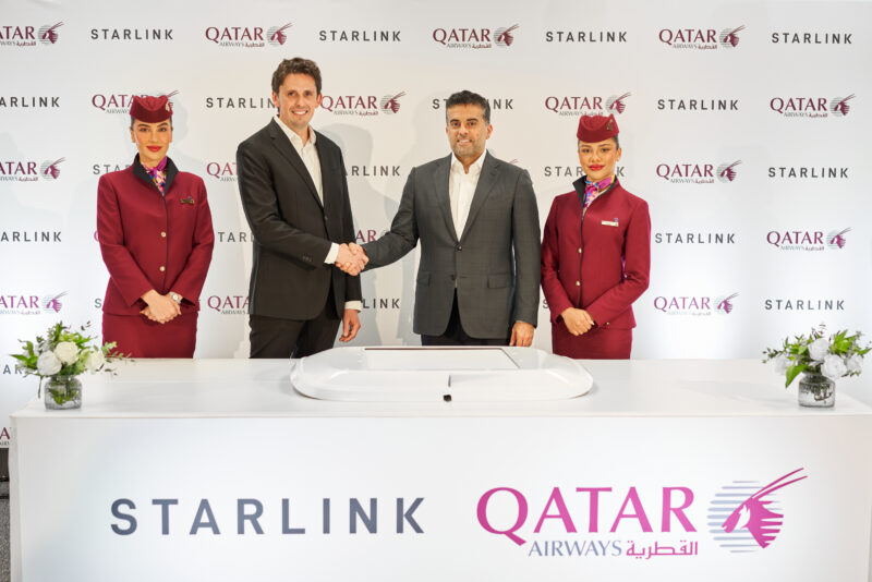 Qatar Airways and Starlink Ceremony - Image Qatar Airways