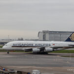 Singapore Airlines Airbus A380 taxiing at London Heathrow Airport - Image, Economy Class and Beyond