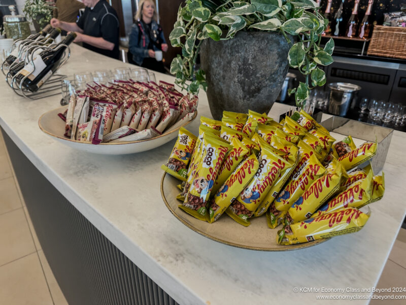 a plate of candy on a table