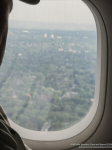 a window of an airplane