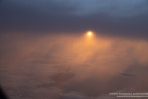 sun shining through clouds