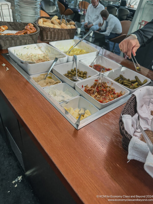 a tray of food on a table