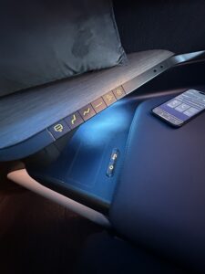a phone and a phone on a seat