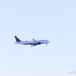 Airplane Art - Delta Airlines Airbus A220–300 on approach to Chicago O'Hare - Image, Economy Class and Beyond