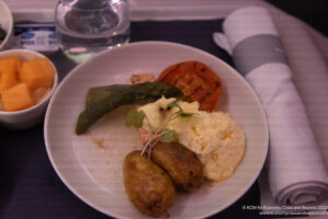 a plate of food on a table