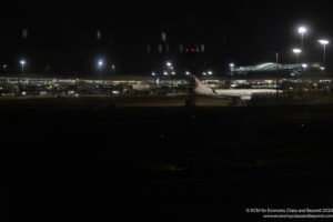 an airplane at an airport